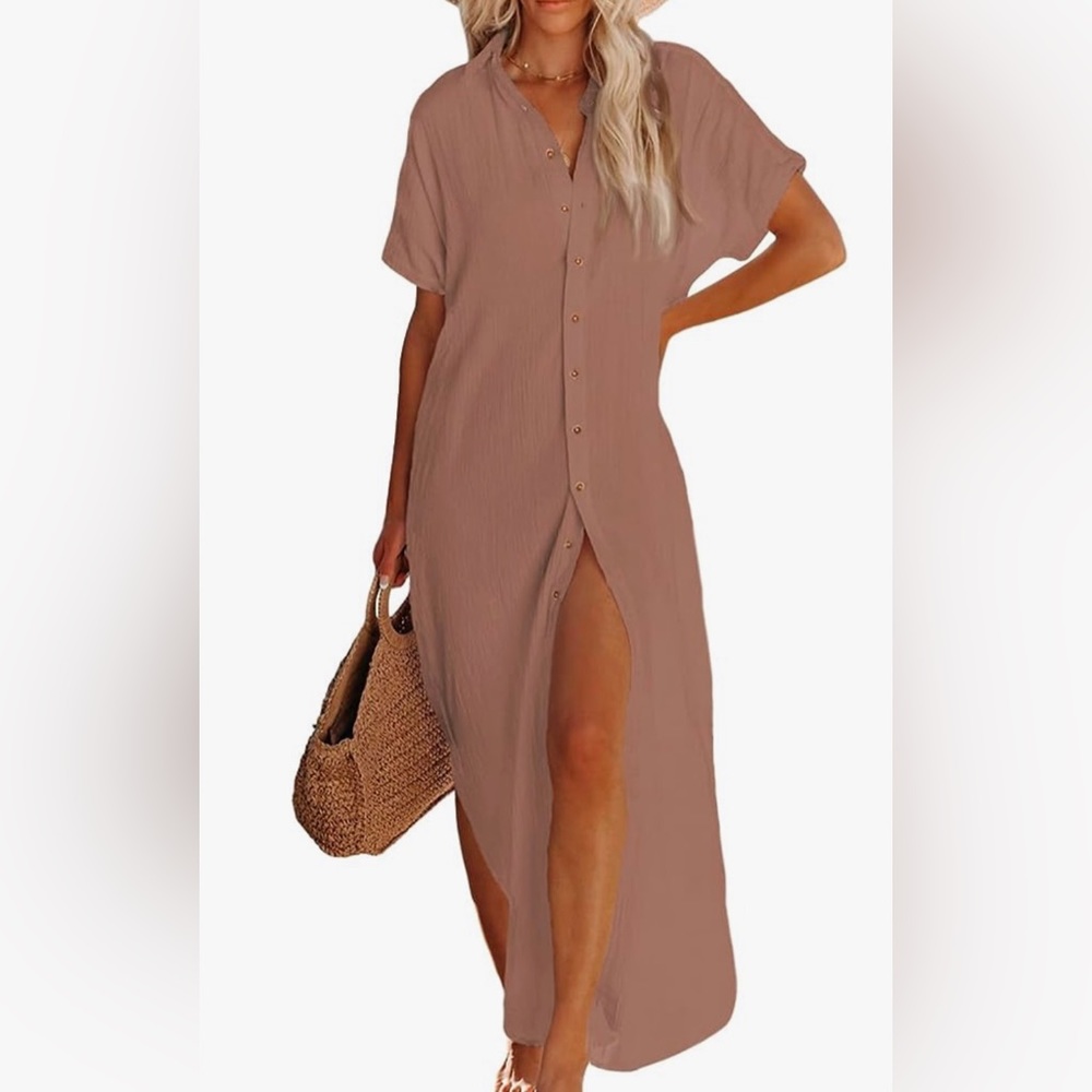 Long & loose fitting dress or cover-up!